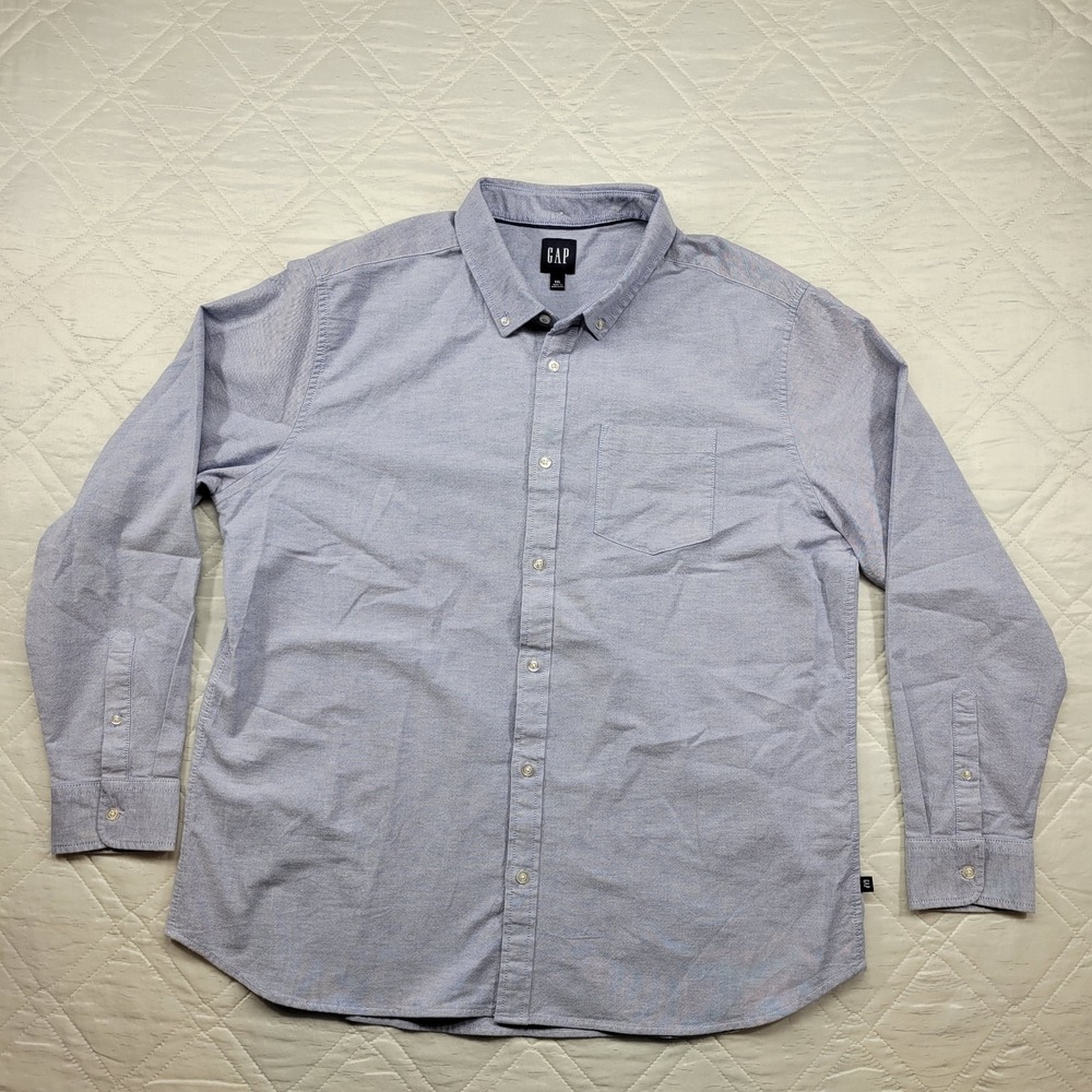 GAP blue long sleeve dress shirt size‎ XXL
